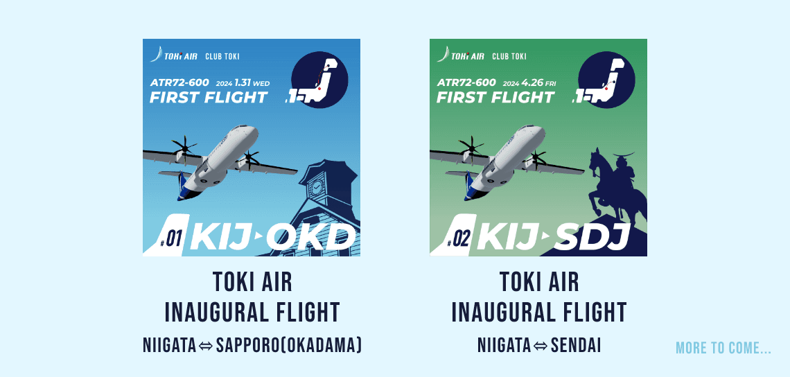 TOKIAIR Inaugural Flight Niigata⇔Sapporo(Okadama)